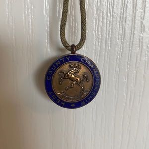 Antique horse necklace